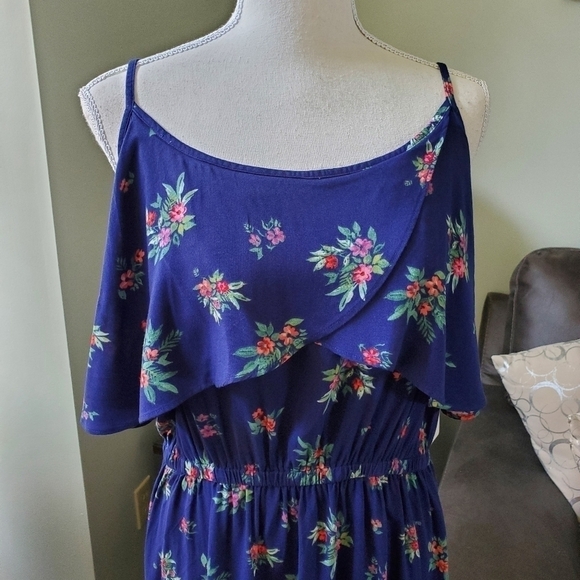 New! Peyton & Parker Navy Bree Floral Mommy & Me Maxi Dress. Adjustable … - Picture 4 of 11